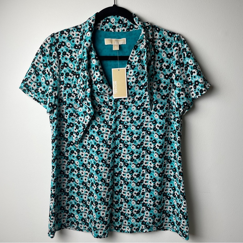 Michael Michael Kors Floral Tie Top